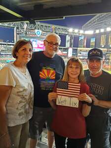 Laurence attended Arizona Diamondbacks - MLB vs Colorado Rockies on May 6th 2022 via VetTix 
