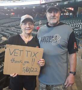 Mark attended Arizona Diamondbacks - MLB vs Colorado Rockies on May 8th 2022 via VetTix 