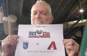 Michael attended Arizona Diamondbacks - MLB vs Kansas City Royals on May 24th 2022 via VetTix 