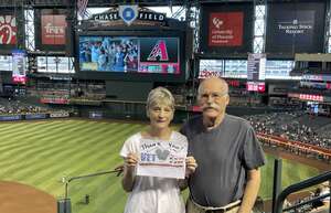 Dale attended Arizona Diamondbacks - MLB vs Atlanta Braves on Jun 1st 2022 via VetTix 