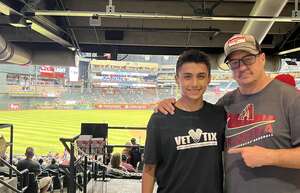 STEVEN attended Arizona Diamondbacks - MLB vs Cincinnati Reds on Jun 13th 2022 via VetTix 