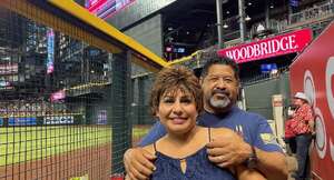 Ernesto & Sharon attended Arizona Diamondbacks - MLB vs Cincinnati Reds on Jun 13th 2022 via VetTix 