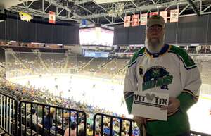 William attended Jacksonville Icemen - ECHL vs Atlanta Gladiators on Apr 21st 2022 via VetTix 