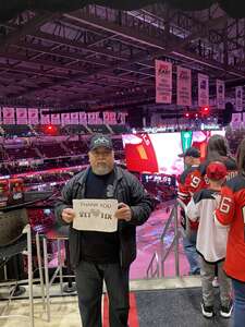 evan attended New Jersey Devils V Detroit Red Wings on Apr 24th 2022 via VetTix 