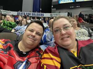 Shane & Jenny attended Jacksonville Icemen - ECHL vs Atlanta Gladiators on Apr 27th 2022 via VetTix 
