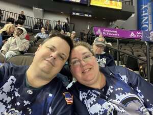 Shane & Jenny attended Jacksonville Icemen - ECHL vs Atlanta Gladiators on Apr 28th 2022 via VetTix 