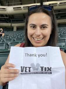 Paulina attended Arizona Diamondbacks - MLB vs Colorado Rockies on Jul 8th 2022 via VetTix 