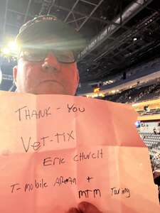 Kenneth attended Eric Church: the Gather Again Tour on May 13th 2022 via VetTix 
