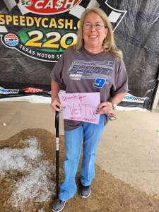 Joy attended NASCAR All-star Race on May 22nd 2022 via VetTix 