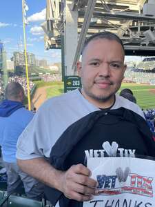 Jorge attended Chicago Cubs - MLB vs Pittsburgh Pirates on May 16th 2022 via VetTix 