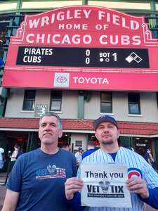 James attended Chicago Cubs - MLB vs Pittsburgh Pirates on May 16th 2022 via VetTix 