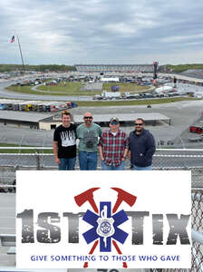 Chuck attended Duramax Drydene 400 Presented by Reladyne - NASCAR Cup Series on May 2nd 2022 via VetTix 