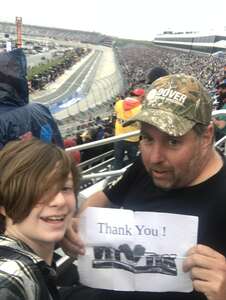 William attended Duramax Drydene 400 Presented by Reladyne - NASCAR Cup Series on May 2nd 2022 via VetTix 
