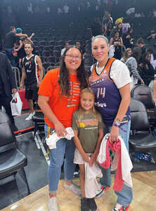 Jordan attended Phoenix Mercury - WNBA vs Las Vegas Aces on May 6th 2022 via VetTix 