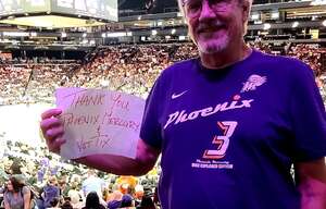Richard attended Phoenix Mercury - WNBA vs Las Vegas Aces on May 6th 2022 via VetTix 