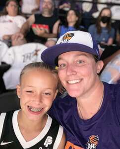 Krista attended Phoenix Mercury - WNBA vs Las Vegas Aces on May 6th 2022 via VetTix 