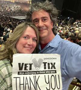 Andy attended Shinedown: the Revolution's Live Tour on May 6th 2022 via VetTix 