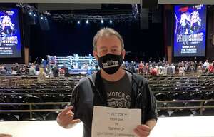 Lorenzo attended Morrison vs. Rahman Jr. Wbc Usnbc Heavyweight Championship on Apr 29th 2022 via VetTix 