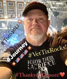 Danny J Jones attended Journey: Freedom Tour 2022 With Very Special Guest Toto on May 5th 2022 via VetTix 