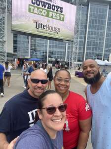 Ruby attended Cowboys Taco Fest at Miller Litehouse on May 7th 2022 via VetTix 