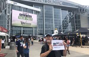Russell attended Cowboys Taco Fest at Miller Litehouse on May 7th 2022 via VetTix 