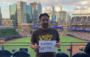 Javier attended San Diego Padres - MLB vs Arizona Diamondbacks on Jun 21st 2022 via VetTix 