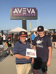 Timothy attended Houston Sabercats vs. Utah Warriors - Major League Rugby on May 14th 2022 via VetTix 