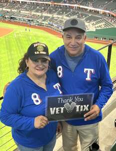 Erika M Herrera attended Texas Rangers - MLB vs Kansas City Royals on May 11th 2022 via VetTix 