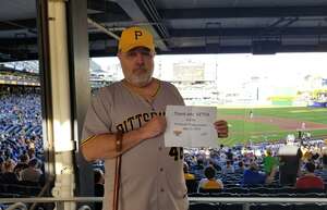 Duane attended Pittsburgh Pirates - MLB vs Los Angeles Dodgers on May 10th 2022 via VetTix 