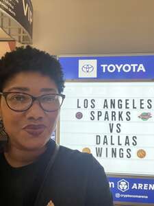 Erica S. attended Los Angeles Sparks - WNBA vs Dallas Wings on May 31st 2022 via VetTix 