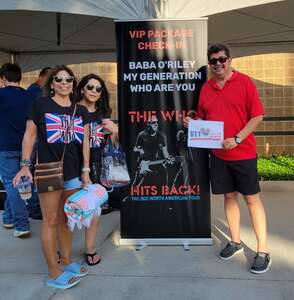 Joshua attended The Who Hits Back! 2022 Tour on May 8th 2022 via VetTix 