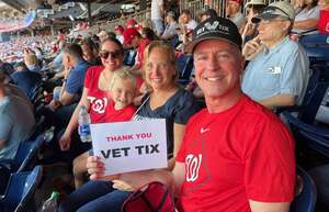 Fred Forney attended Washington Nationals - MLB vs Houston Astros on May 15th 2022 via VetTix 