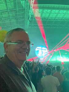 James attended Coldplay - Music of the Spheres World Tour on May 12th 2022 via VetTix 