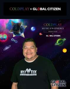 Pedro attended Coldplay - Music of the Spheres World Tour on May 12th 2022 via VetTix 