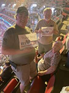 Shannon attended Eagles on May 12th 2022 via VetTix 