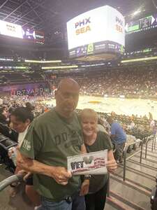 Larry attended Phoenix Mercury - WNBA vs Seattle Storm on May 11th 2022 via VetTix 