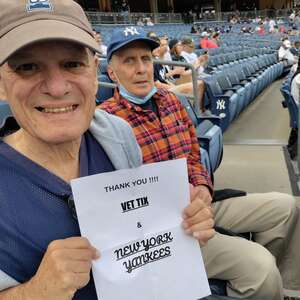 Peter Bockman attended New York Yankees - MLB vs Baltimore Orioles on May 23rd 2022 via VetTix 