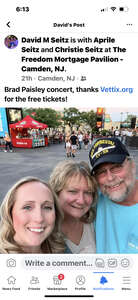 David attended Brad Paisley: World Tour 2022 on Jun 3rd 2022 via VetTix 
