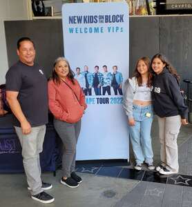 Christopher attended New Kids on the Block: the Mixtape Tour 2022 on May 27th 2022 via VetTix 