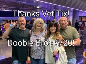 Kenneth attended The Doobie Brothers on May 20th 2022 via VetTix 