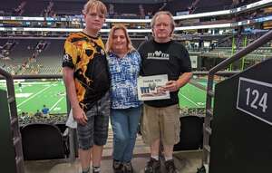 Bruce attended Arizona Rattlers - IFL vs Frisco Fighters on May 21st 2022 via VetTix 