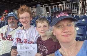 Brandi attended Philadelphia Phillies - MLB vs San Francisco Giants on Jun 1st 2022 via VetTix 