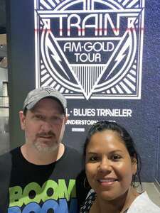 Charles and Sandra attended Train - Am Gold Tour on Aug 2nd 2022 via VetTix 