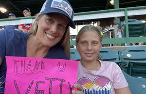 Allison attended Jersey Shore BlueClaws - Minor High-A vs Hudson Valley Renegades on Jul 7th 2022 via VetTix 
