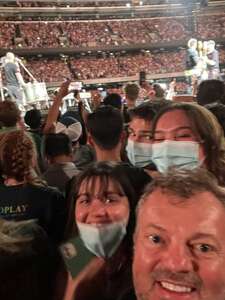 Michael attended Coldplay - Music of the Spheres World Tour on May 29th 2022 via VetTix 