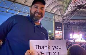 Christopher attended Chicago and Brian Wilson With Al Jardine and Blondie Chaplin on Jun 28th 2022 via VetTix 