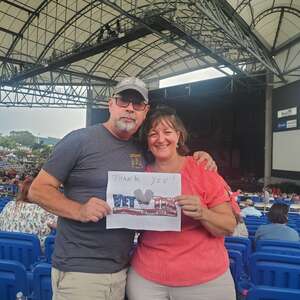 Tim & Kim attended Chicago and Brian Wilson With Al Jardine and Blondie Chaplin on Jun 28th 2022 via VetTix 