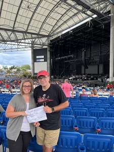 Scott attended Chicago and Brian Wilson With Al Jardine and Blondie Chaplin on Jun 28th 2022 via VetTix 