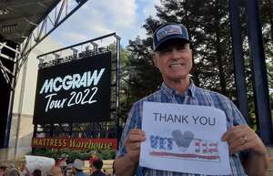 FRANK attended Wmzq Fest Starring Tim McGraw McGraw Tour 2022 on May 28th 2022 via VetTix 
