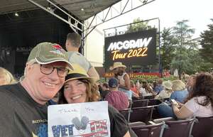 Scott attended Wmzq Fest Starring Tim McGraw McGraw Tour 2022 on May 28th 2022 via VetTix 